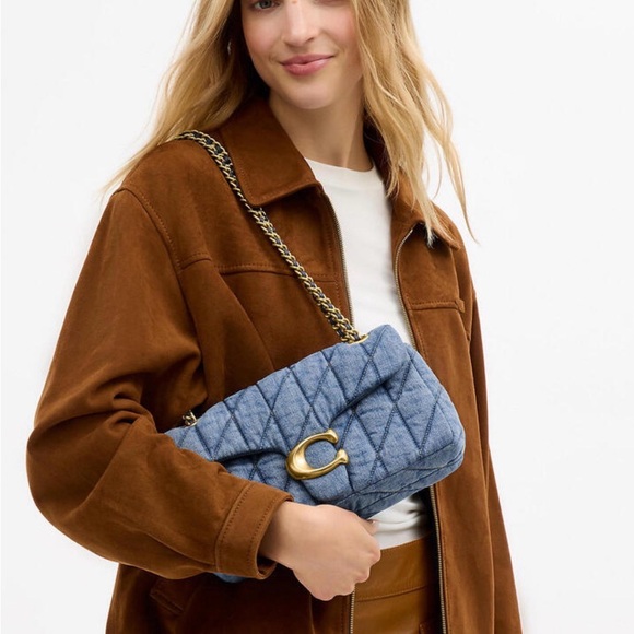 NWT Coach Quilted Denim Tabby 26 - Picture 2 of 16